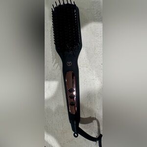 Lange Black and Rose Gold Paddle Hair Brush Straightening Brush